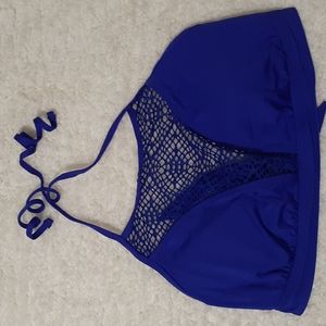XL Blue Swimsuit Bikini Top (Mossimo)